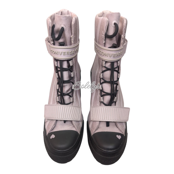 Converse GR82 XHI Platform Love Fearlessly Amethyst Grey Purple 6 Sneaker Boot - Picture 2 of 10